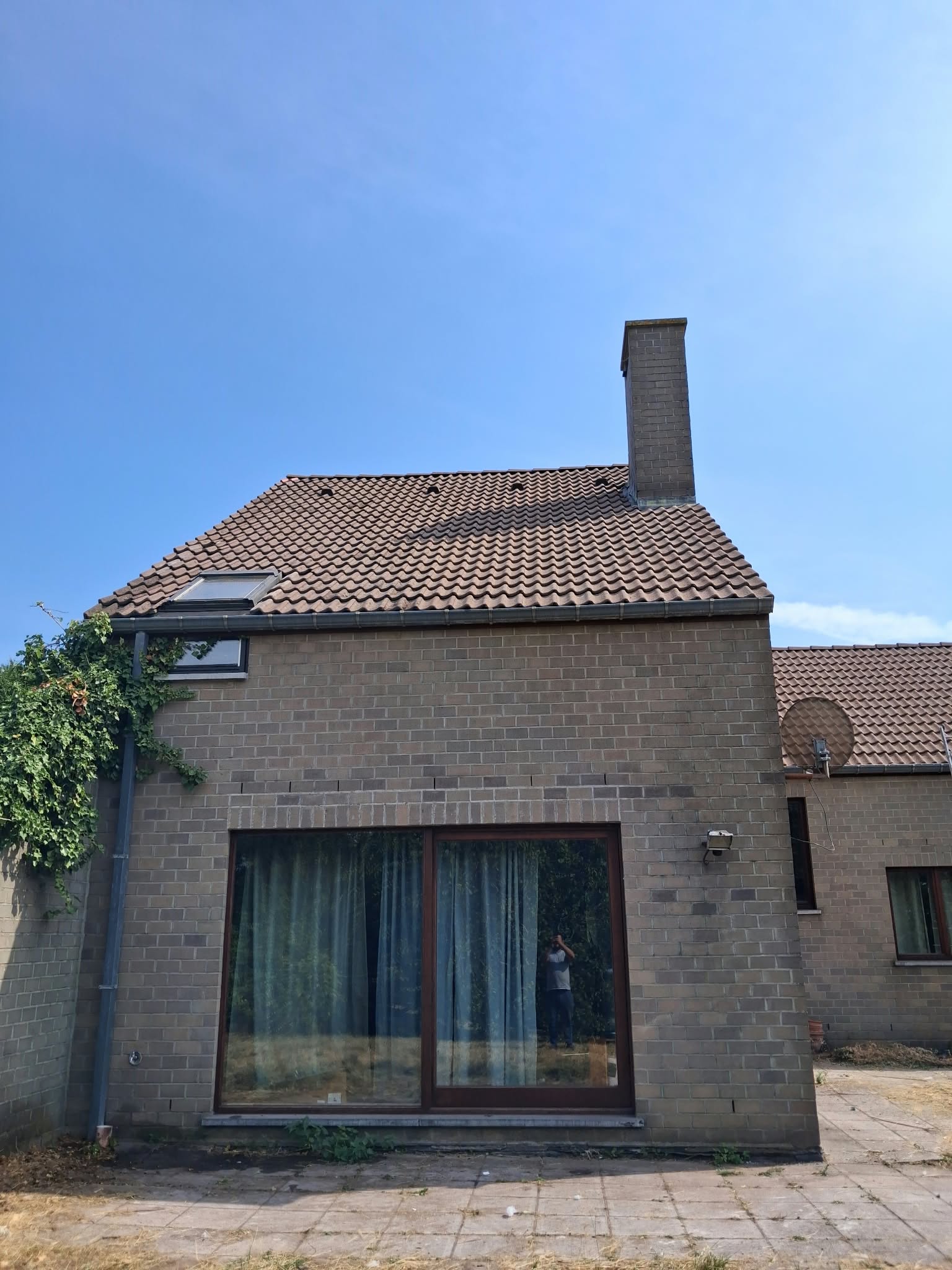 Toiture terminee apres isolation exterieure a Beersel